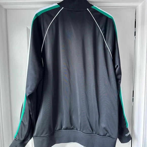 Mitchell & Ness Philadelphia Eagles Black Track Jacket XXL - Picture 2 of 7